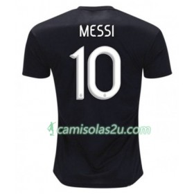 Camisolas de Futebol Argentina Lionel Messi 10 Equipamento Alternativa Copa América 2019 Manga Curta